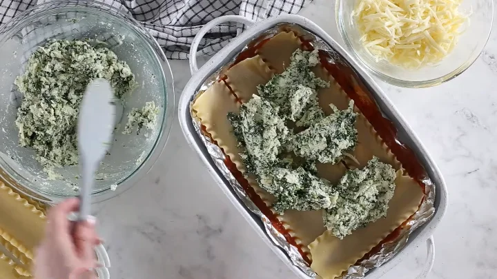 Vegetarian Spinach Lasagna 12 Assemble the Lasagna
