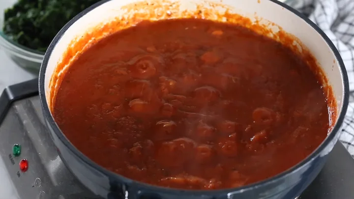 Vegetarian Spinach Lasagna 8 Make the Sauce