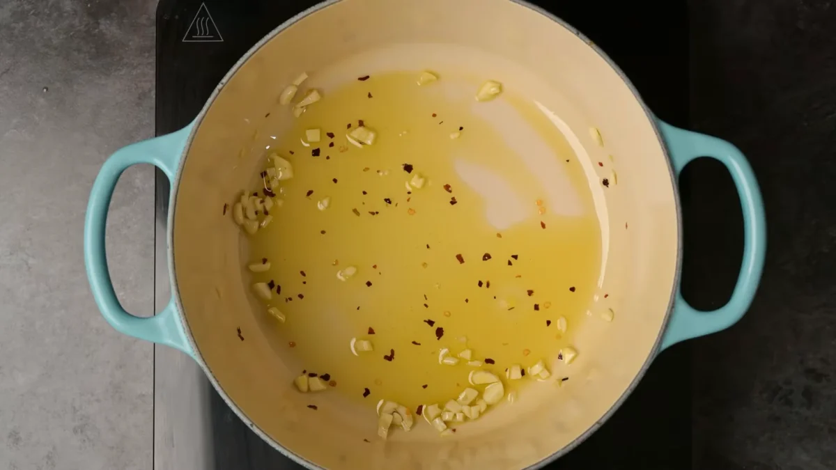 Sauté the Garlic and Artichokes