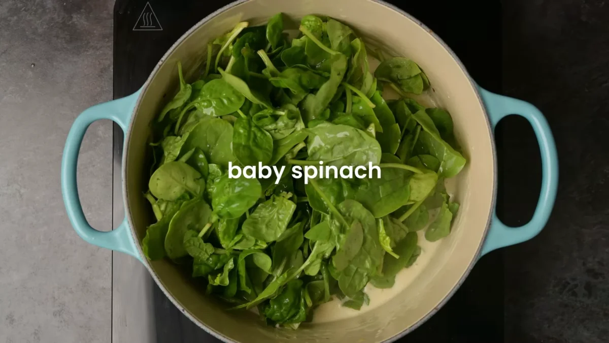 Add Spinach and Cream