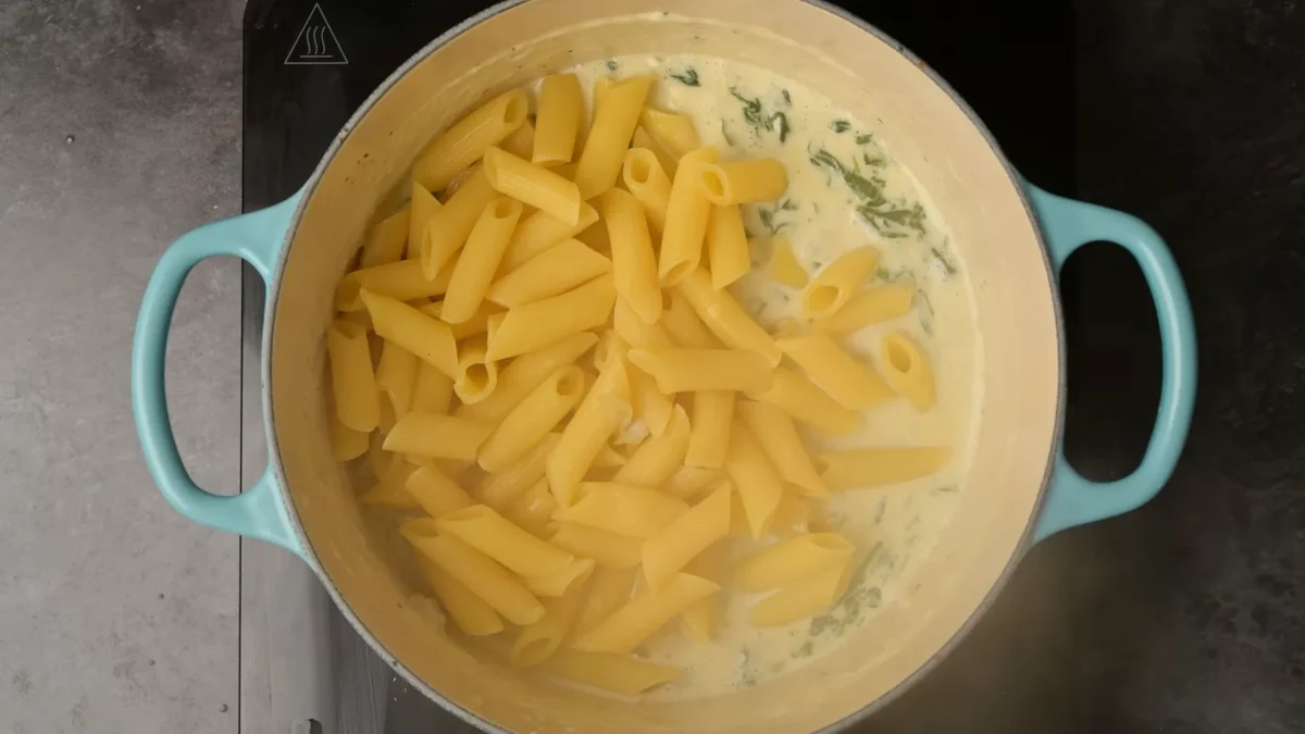 Combine Pasta and Sauce