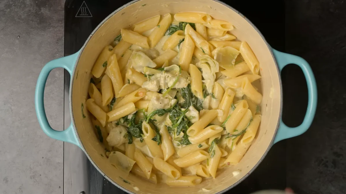 Combine Pasta and Sauce