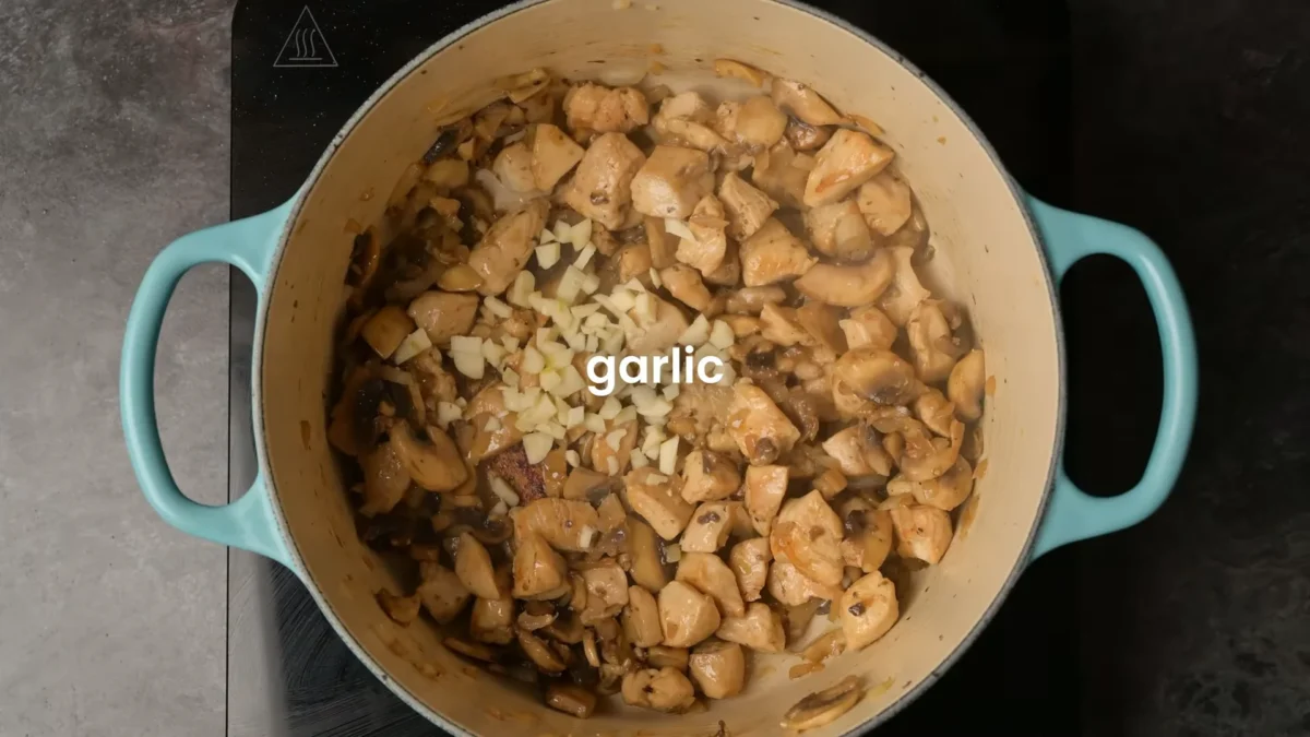 Chicken Tomato Pasta 11 Sauté the Aromatics