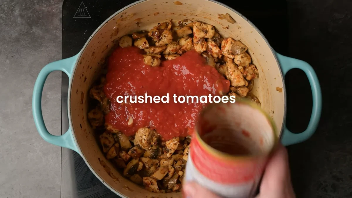 Chicken Tomato Pasta 17 Combine Chicken and Tomatoes