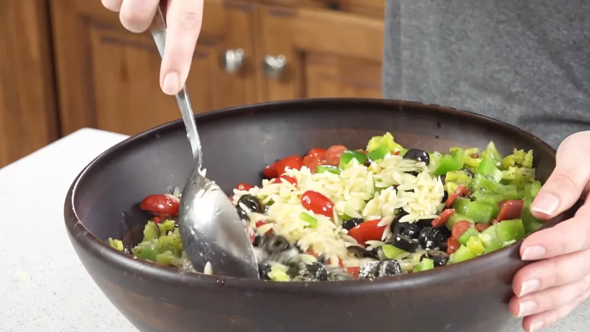 Summer Pasta Salad 18 Combine Everything
