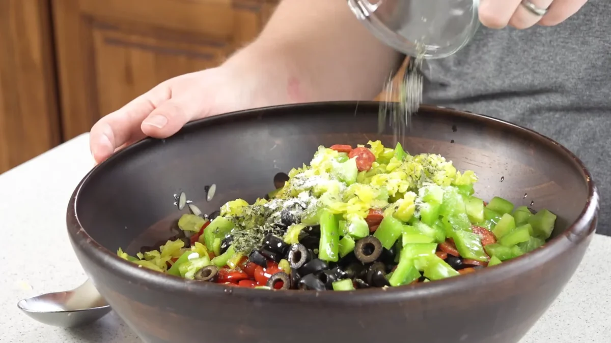 Summer Pasta Salad 15 Make the Dressing