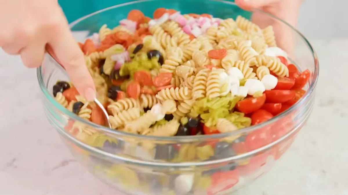 Italian Pasta Salad 10 Add the Dressing