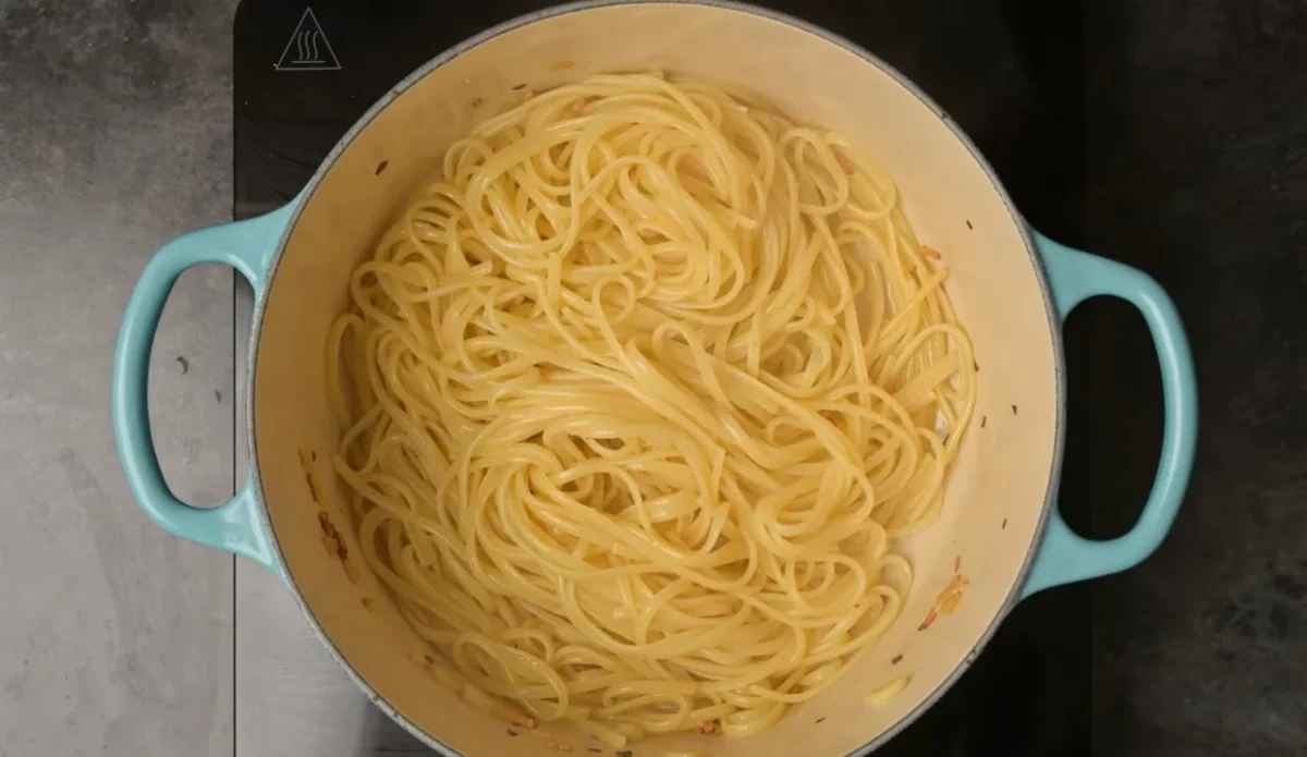 Butter Garlic Spaghetti 10 Toss the Pasta