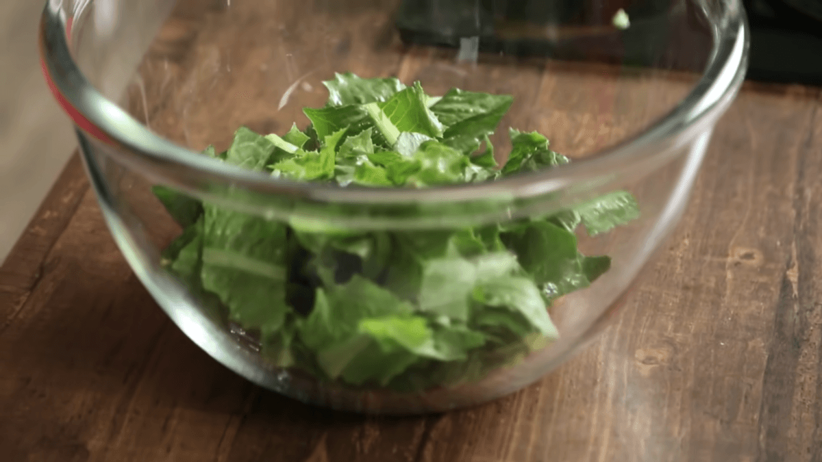 Homemade Caesar Salad 10 Shave the Parmesan