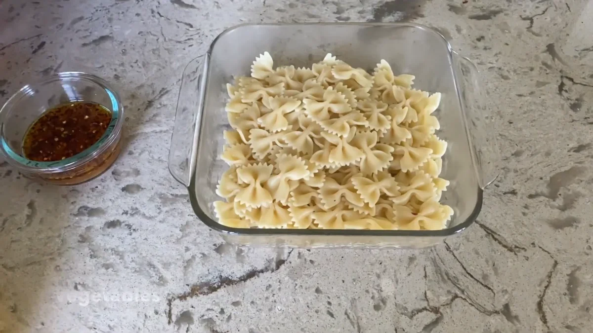 Mediterranean Farfalle Pasta Salad 8 Toss the Pasta with Veggies