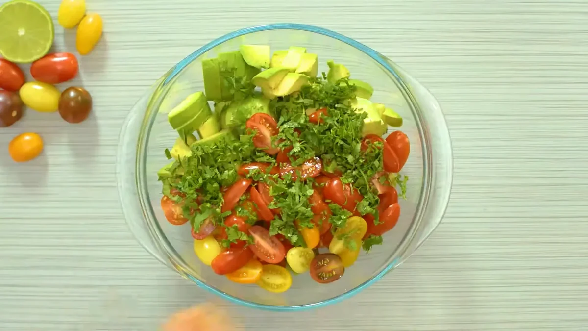 Avocado Tomato Salad 5 Toss the Salad