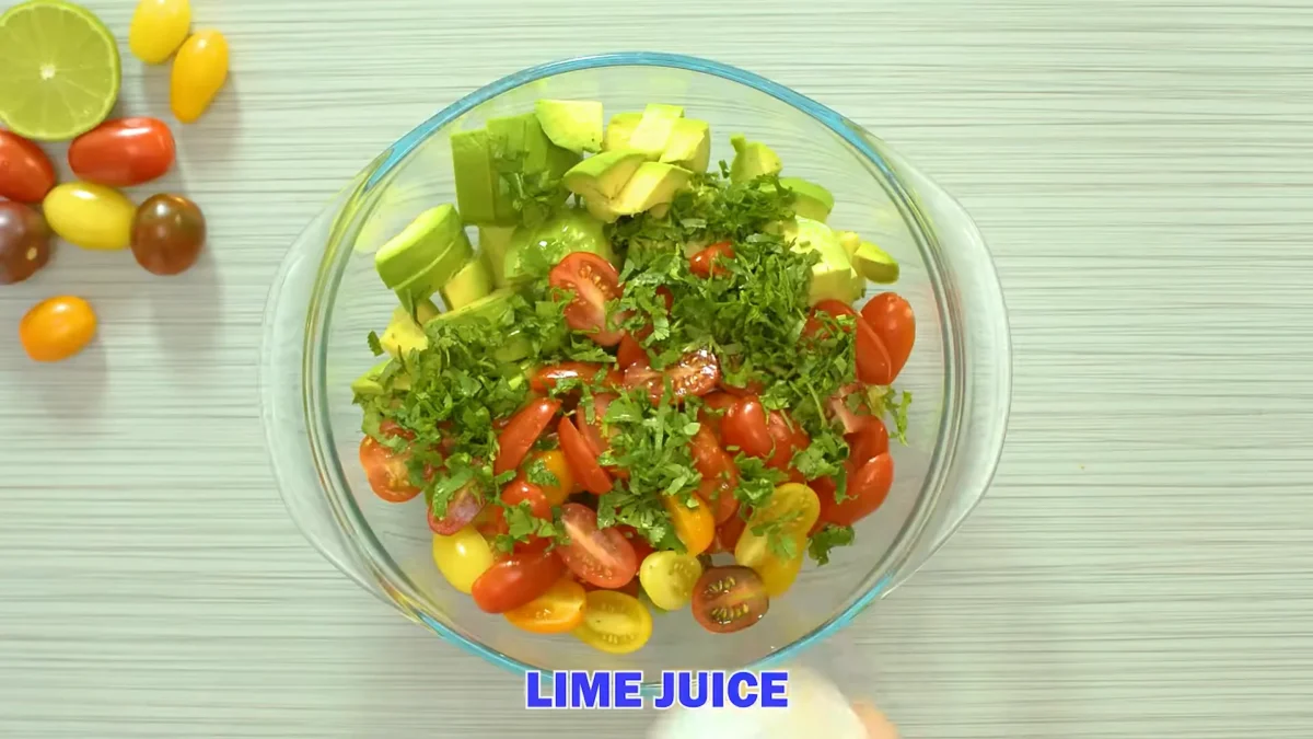 Avocado Tomato Salad 6 Toss the Salad