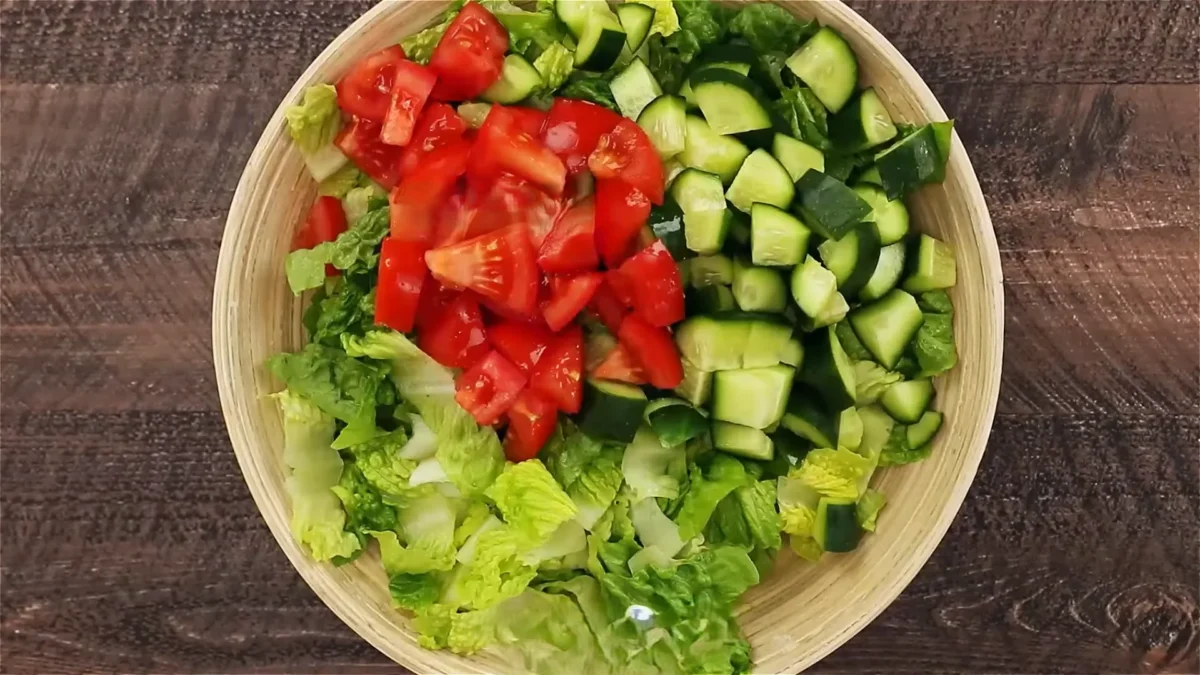 Chicken Avocado Tomato Salad 10 Toss the Salad